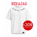Camiseta Exotic Face manga corta oversize blanca