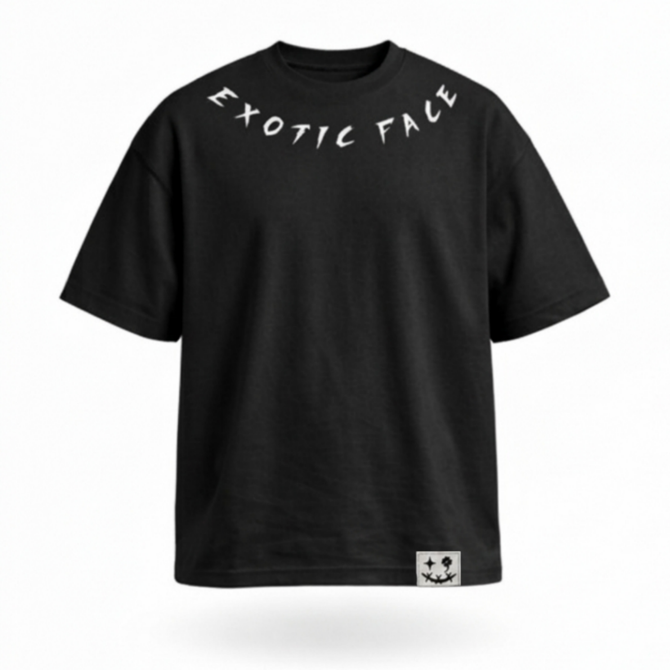 Camiseta oversize negra lazo Exotic Face