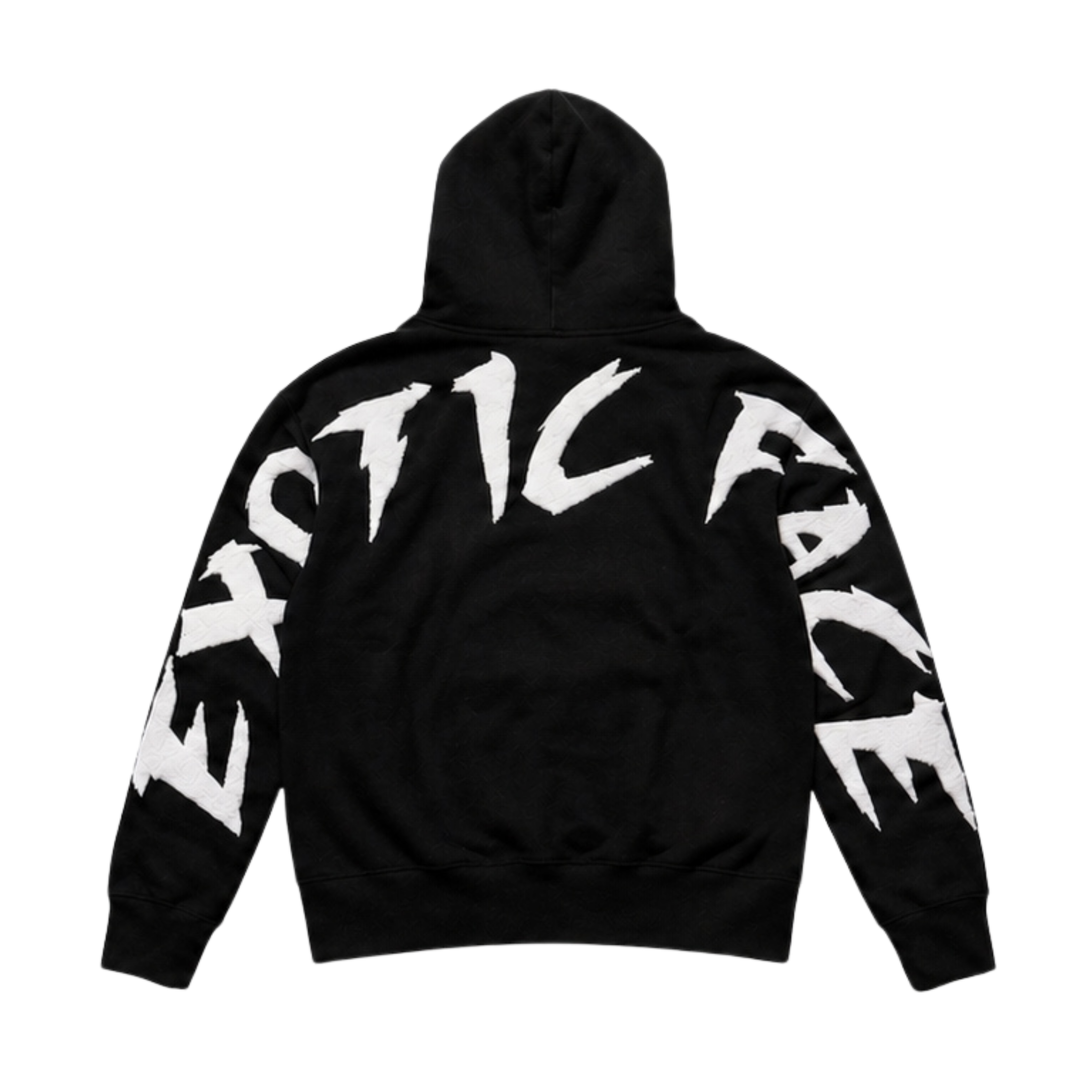 Hoodie Exotic Face negra oversize
