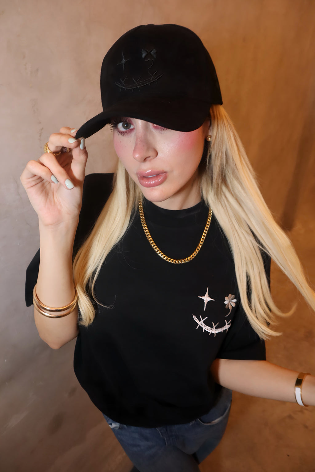 Gorra negra Exotic Face