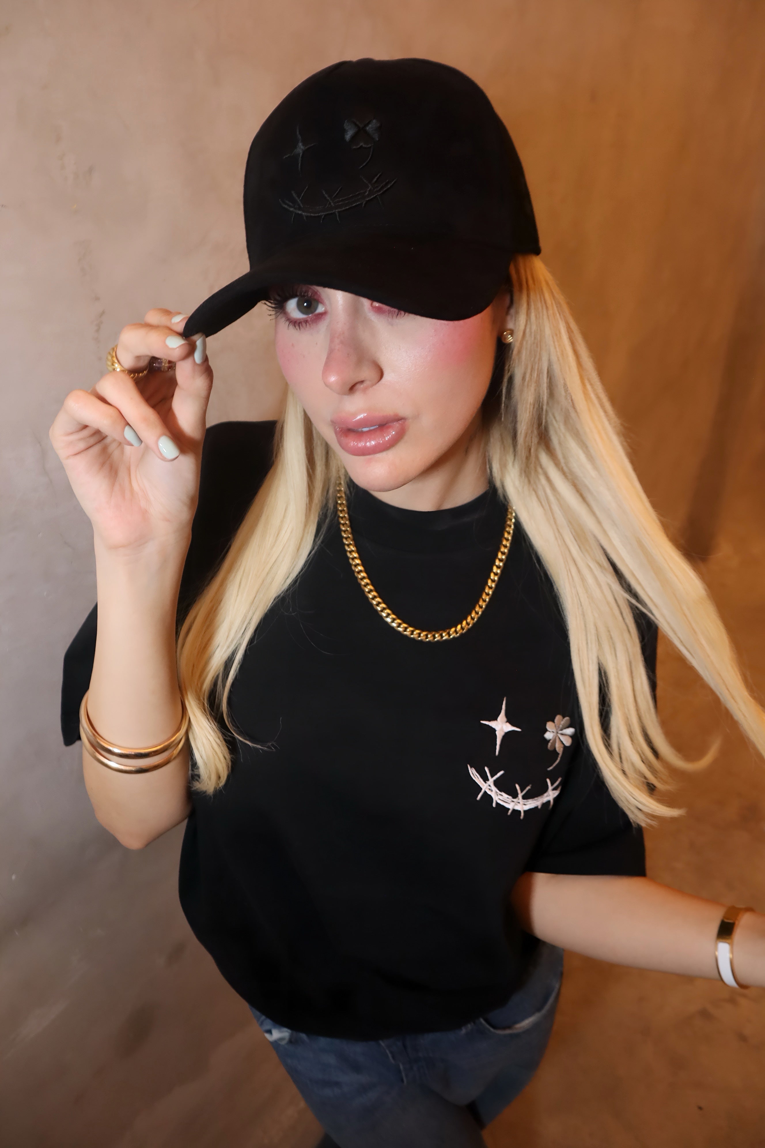 Gorra negra Exotic Face