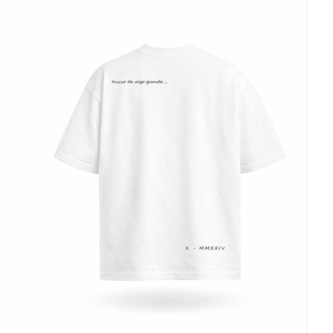 Camiseta Exotic Face Chenille Blanca